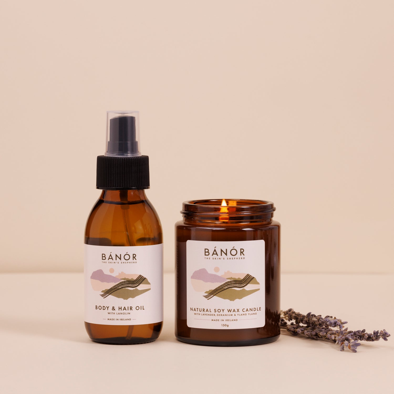 The Wool Body Oil and Candle