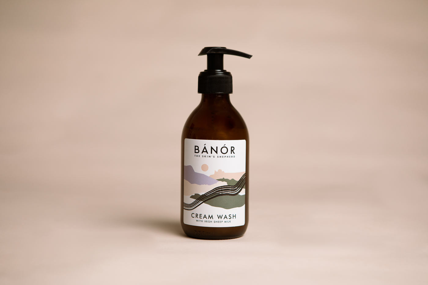Bánór Natural Hand and Body Cream Wash made using Irish sheep milk